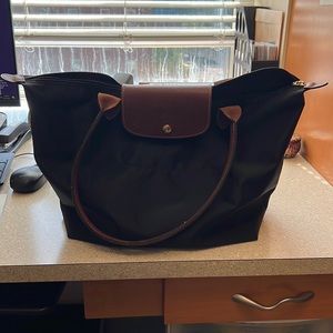 Longchamp Le Pliage Large Black Tote